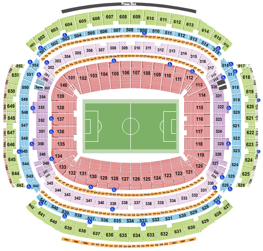 NRG Stadium World Cup Seating Chart